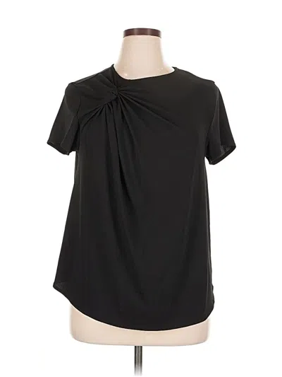 Pre-owned Universal Standard Short Sleeve Blouse In Black