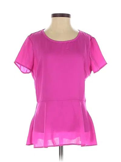 Pre-owned Banana Republic Short Sleeve Blouse In Pink