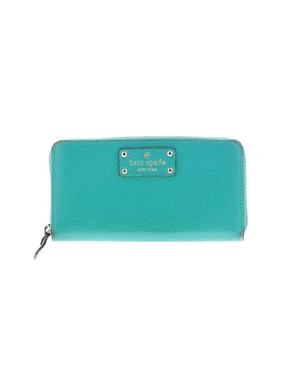 Pre-owned Kate Spade New York Leather Wallet In Blue