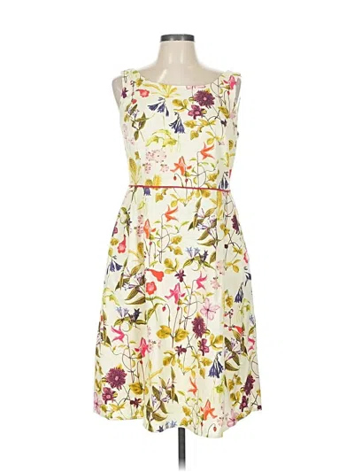 Pre-owned Lands' End Casual Dress In White