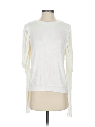 Pre-owned Michael Lauren Cardigan Sweater In White