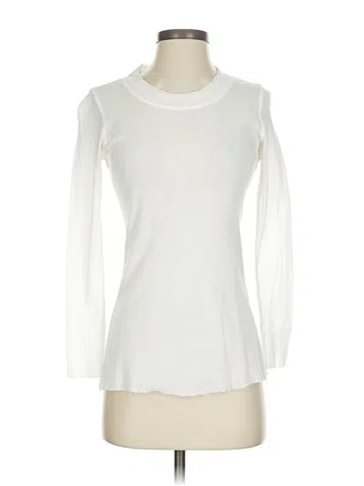 Pre-owned Cynthia Ashby 3/4 Sleeve T-shirt In White