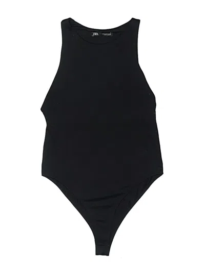 Pre-owned Zara Bodysuit In Black