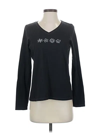 Pre-owned Life Is Good Long Sleeve T-shirt In Black