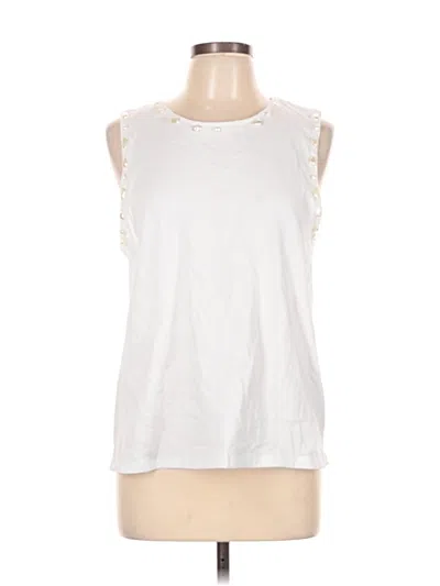 Zara Sleeveless Top White Halter Neckline Tops In White