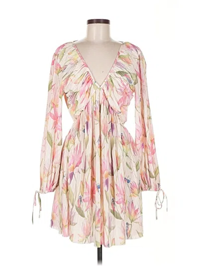 Pre-owned H&m Casual Dress In Pink