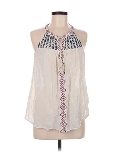 Pre-owned Two By Vince Camuto Sleeveless Blouse In White