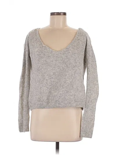 Pre-owned Free People Wool Pullover Sweater In Gray