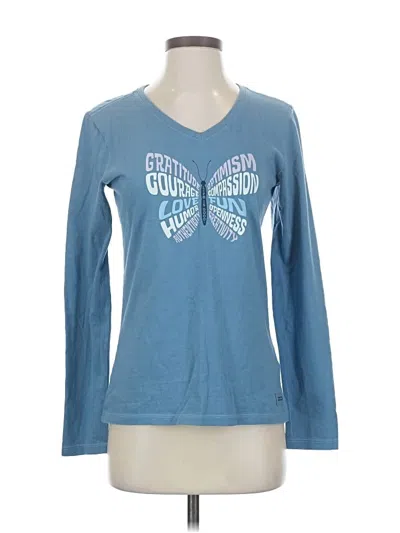 Pre-owned Life Is Good Long Sleeve T-shirt In Blue