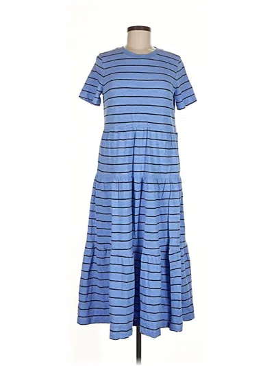 Pre-owned Marine Layer Casual Dress In Blue
