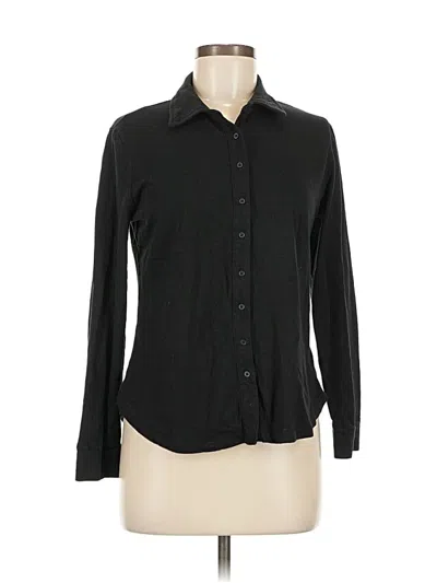 Pre-owned Gap Long Sleeve Button Down Shirt In Black