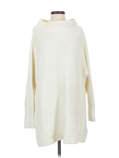 Pre-owned Free People Turtleneck Sweater In White