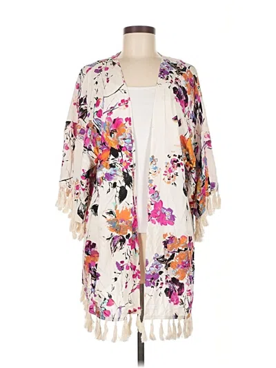 Pre-owned Umgee Kimono In White