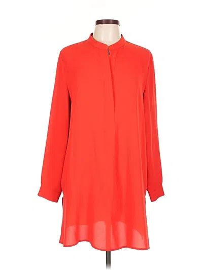 Pre-owned Anne Klein 3/4 Sleeve Blouse In Red