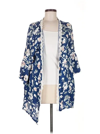 Pre-owned Ninexis Kimono In Blue