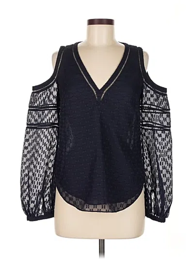 Pre-owned Karen Millen 3/4 Sleeve Blouse In Black