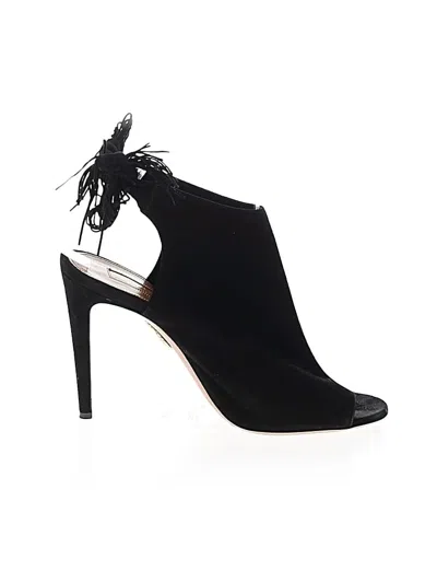 Pre-owned Aquazzura Heels In Black