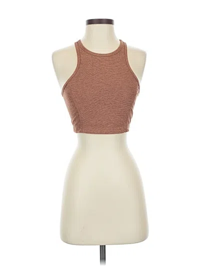Pre-owned Outdoor Voices Tank Top Brown Halter Neckline Tops