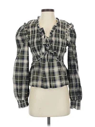 Listicle Long Sleeve Blouse In Multi