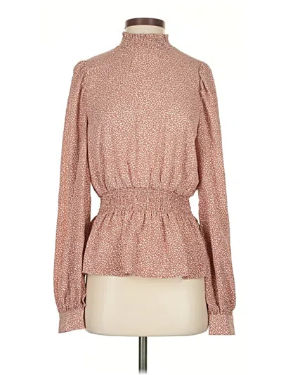 Pre-owned Vine & Love Long Sleeve Blouse In Brown