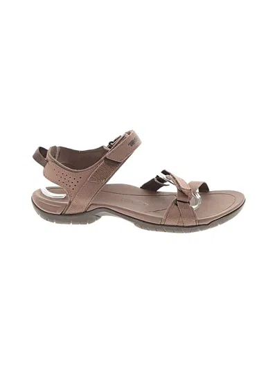 Pre-owned Teva Sandals In Brown