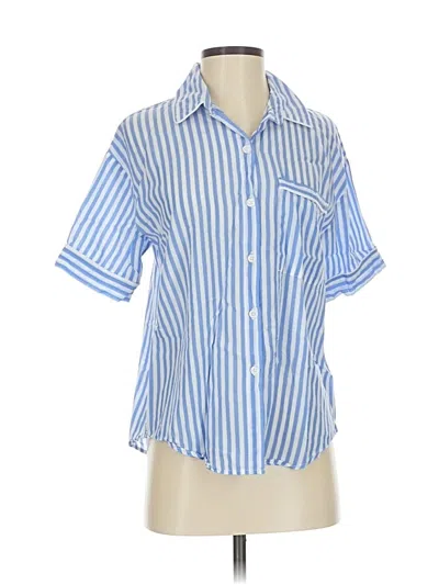 Pre-owned Stars Above Short Sleeve Blouse In Blue