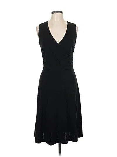 Pre-owned Lands' End Cocktail Dress In Black