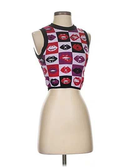 Pre-owned Garage Sweater Vest In Purple