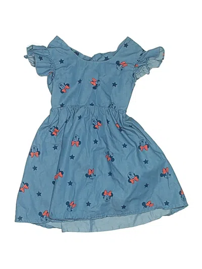 Pre-owned Disney Kids' Dress In Blue