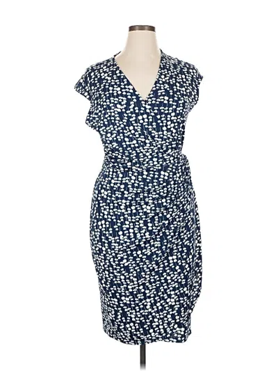 Pre-owned Lark & Ro Casual Dress In Blue