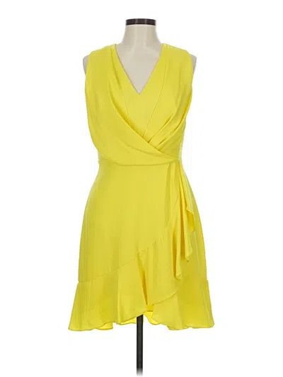 Pre-owned Bcbgmaxazria Cocktail Dress In Yellow