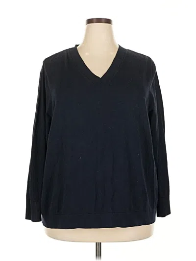 Pre-owned Jjill Pullover Sweater In Black