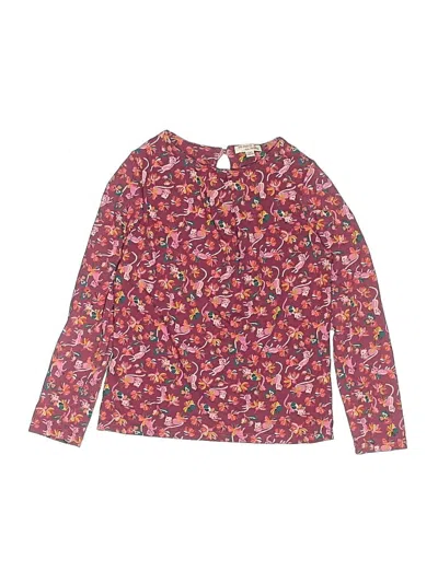 Pre-owned Du Pareil Au Meme Dpam Kids' Long Sleeve T-shirt In Pink