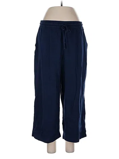 Pre-owned Lands' End Casual Pants In Blue