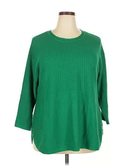 Pre-owned Talbots Pullover Sweater In Green