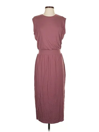 Pre-owned Athleta Casual Dress In Burgundy