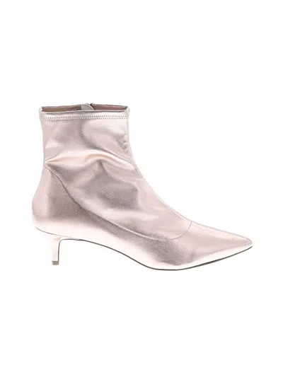 Pre-owned Free People Ankle Boots In Gold