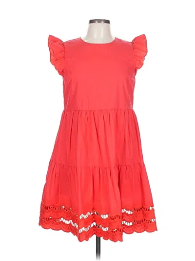 Pre-owned English Factory Casual Dress In Red