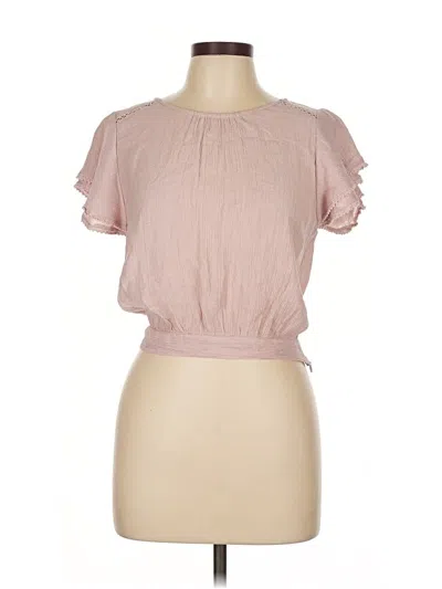 Pre-owned Favlux Fashion Short Sleeve Blouse In Pink