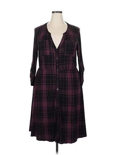 Pre-owned Torrid Casual Dress In Burgundy