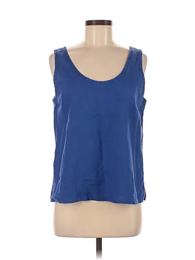 Pre-owned Everlane Sleeveless Top Blue Scoop Neck Tops