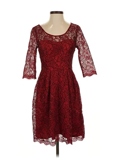 Pre-owned Betsey Johnson Cocktail Dress In Burgundy