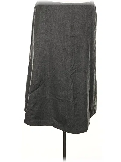 Pre-owned Talbots Formal Skirt In Gray