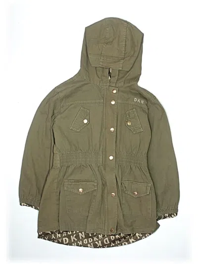 Pre-owned Dkny Kids' Raincoat In Green