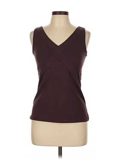 Pre-owned Lululemon Athletica Tank Top Purple Strapless Neckline Tops