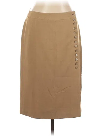 Pre-owned Ann Taylor Factory Casual Skirt In Brown