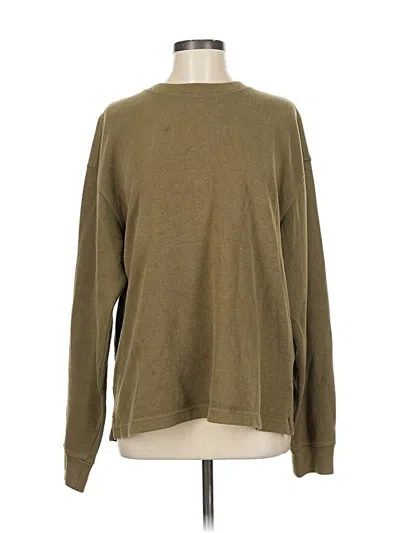 Pre-owned Zara Sweatshirt In Green