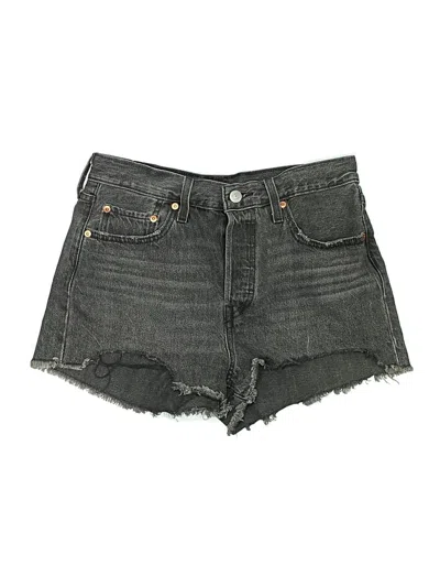 Pre-owned Levi's Denim Shorts In Gray