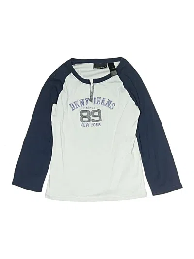 Pre-owned Dkny Jeans Kids' 3/4 Sleeve T-shirt In Blue