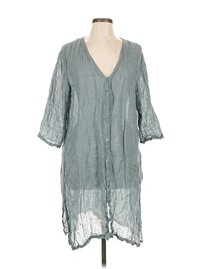 Pre-owned Eileen Fisher Casual Dress In Blue